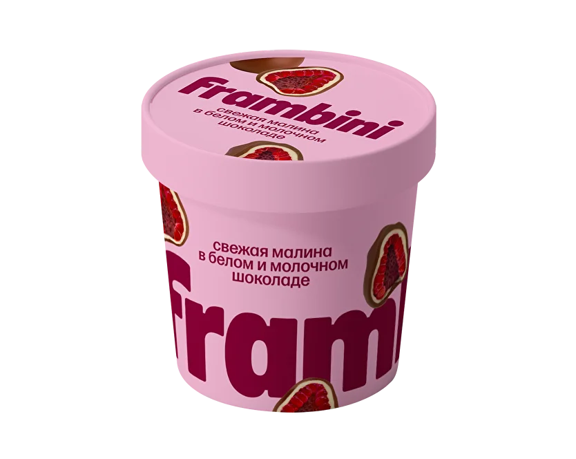Малина в белом молочном шоколаде